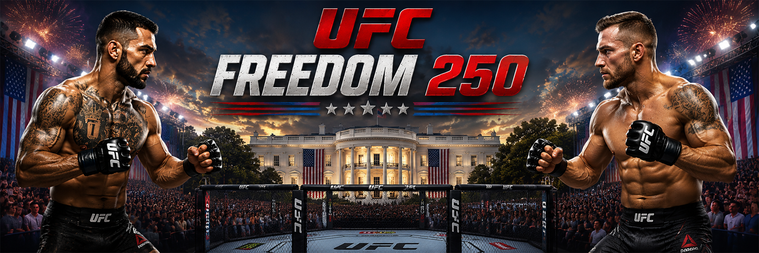 UFC Freedom 250 — Uncle Sam fight night banner